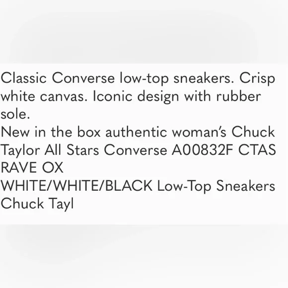 Converse All Star White Canvas Sneakers - Picture 14 of 14